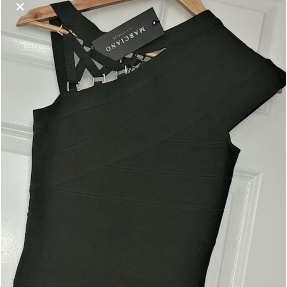 NWT Marciano bandage dress with hardware